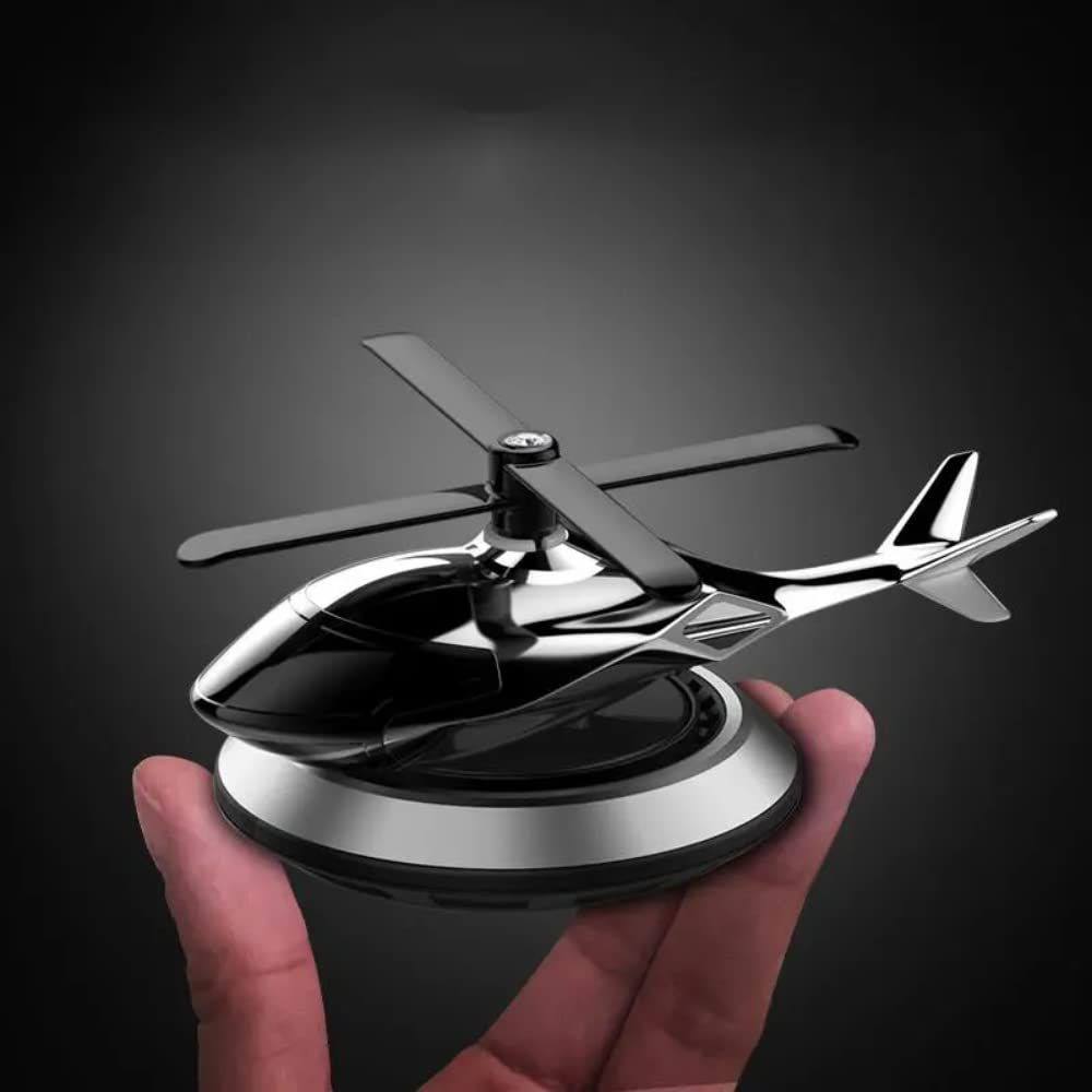 Solar Powered Rotating Helicopter Car Air Freshener